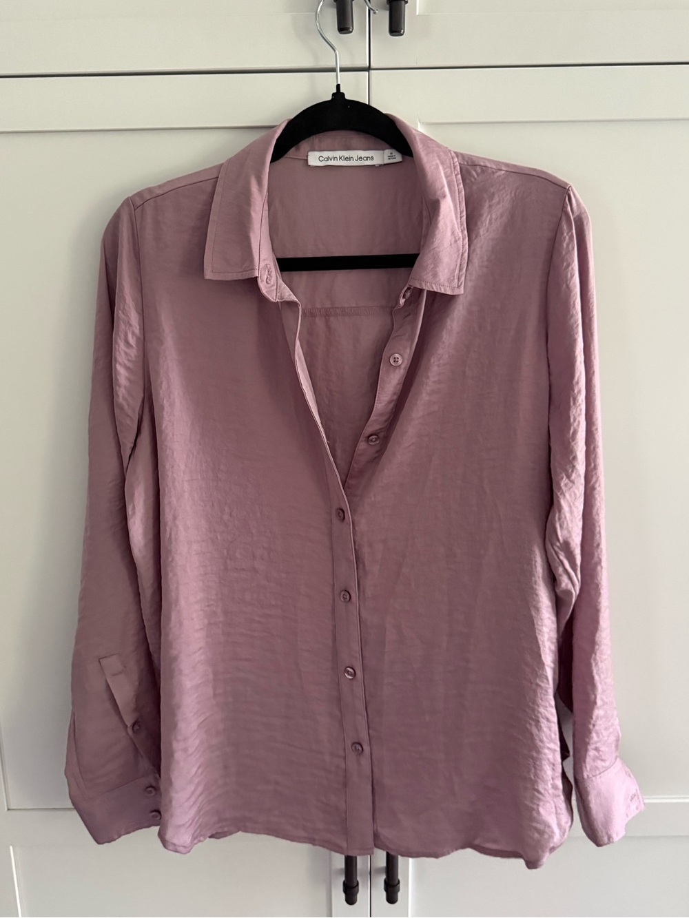 Calvin Klein Jeans Mauve Button-Up Top